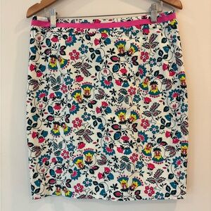 Boden Multicolor Floral Skirt size 10